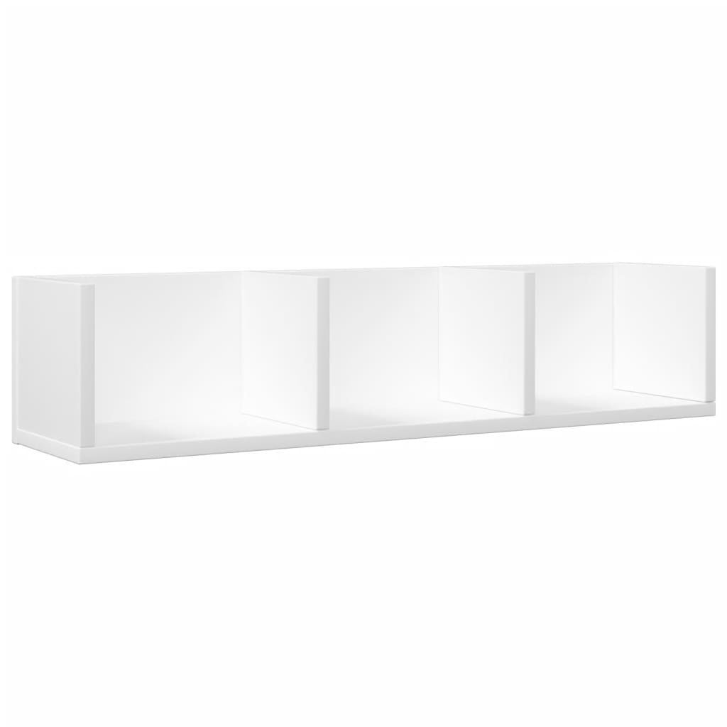 Wall Cabinets 2 pcs White 75x18x16.5 cm Engineered Wood