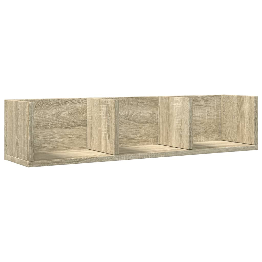 Wall Cabinet Sonoma Oak 75x18x16.5 cm Engineered Wood