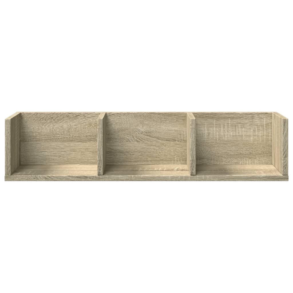 Wall Cabinet Sonoma Oak 75x18x16.5 cm Engineered Wood