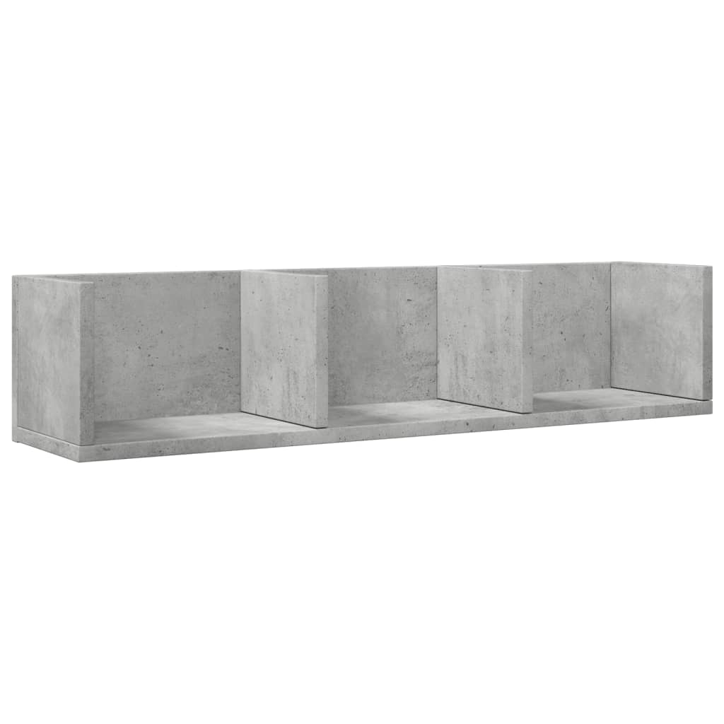 Wall Cabinet Concrete Grey 75x18x16.5 cm Engineered Wood