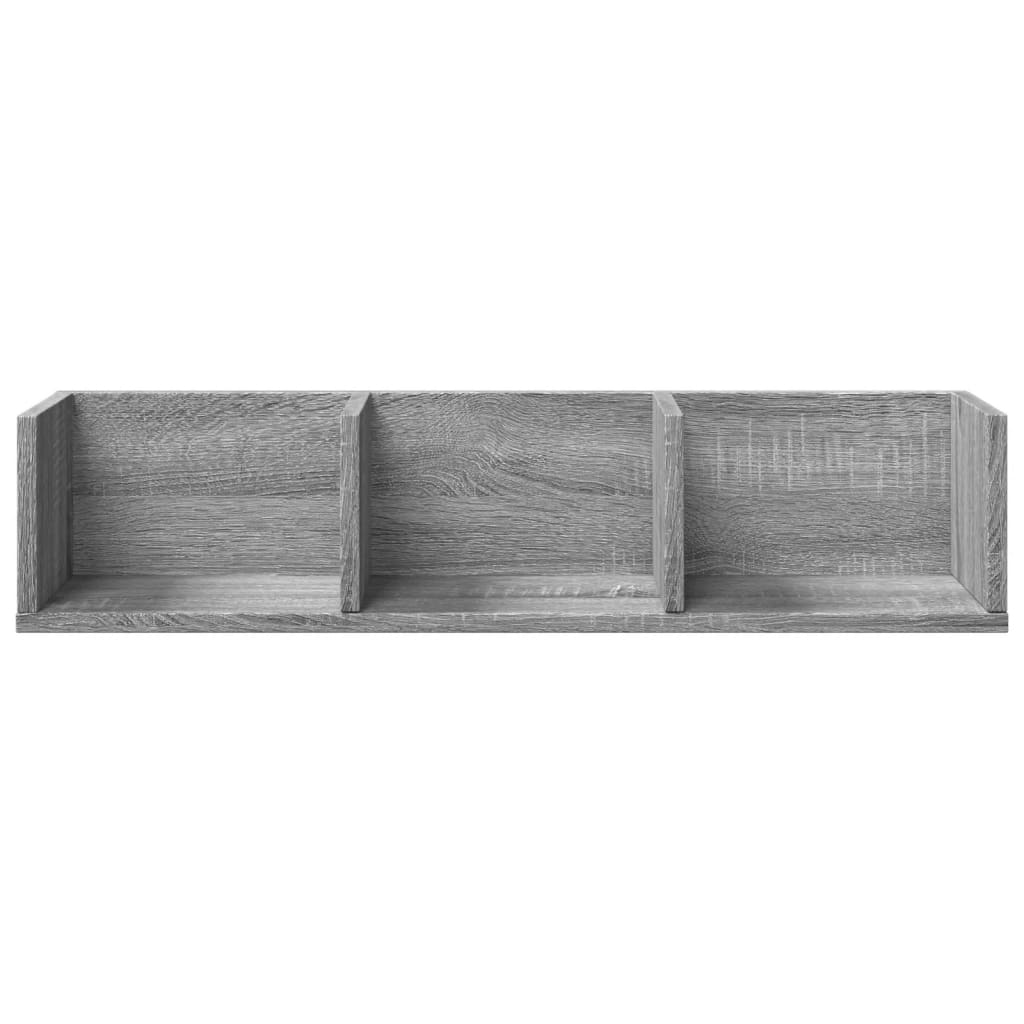 Wall Cabinet Grey Sonoma 75x18x16.5 cm Engineered Wood