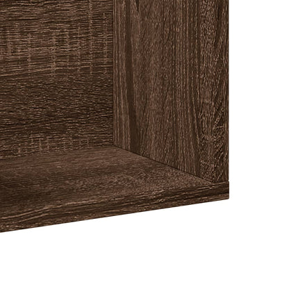 Wall Cabinet Brown Oak 75x18x16.5 cm Engineered Wood