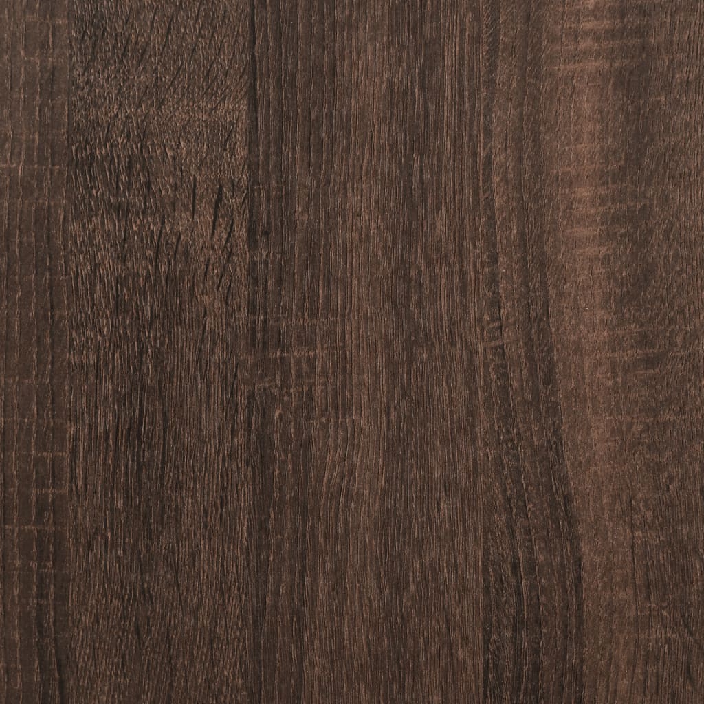 Wall Cabinet Brown Oak 75x18x16.5 cm Engineered Wood