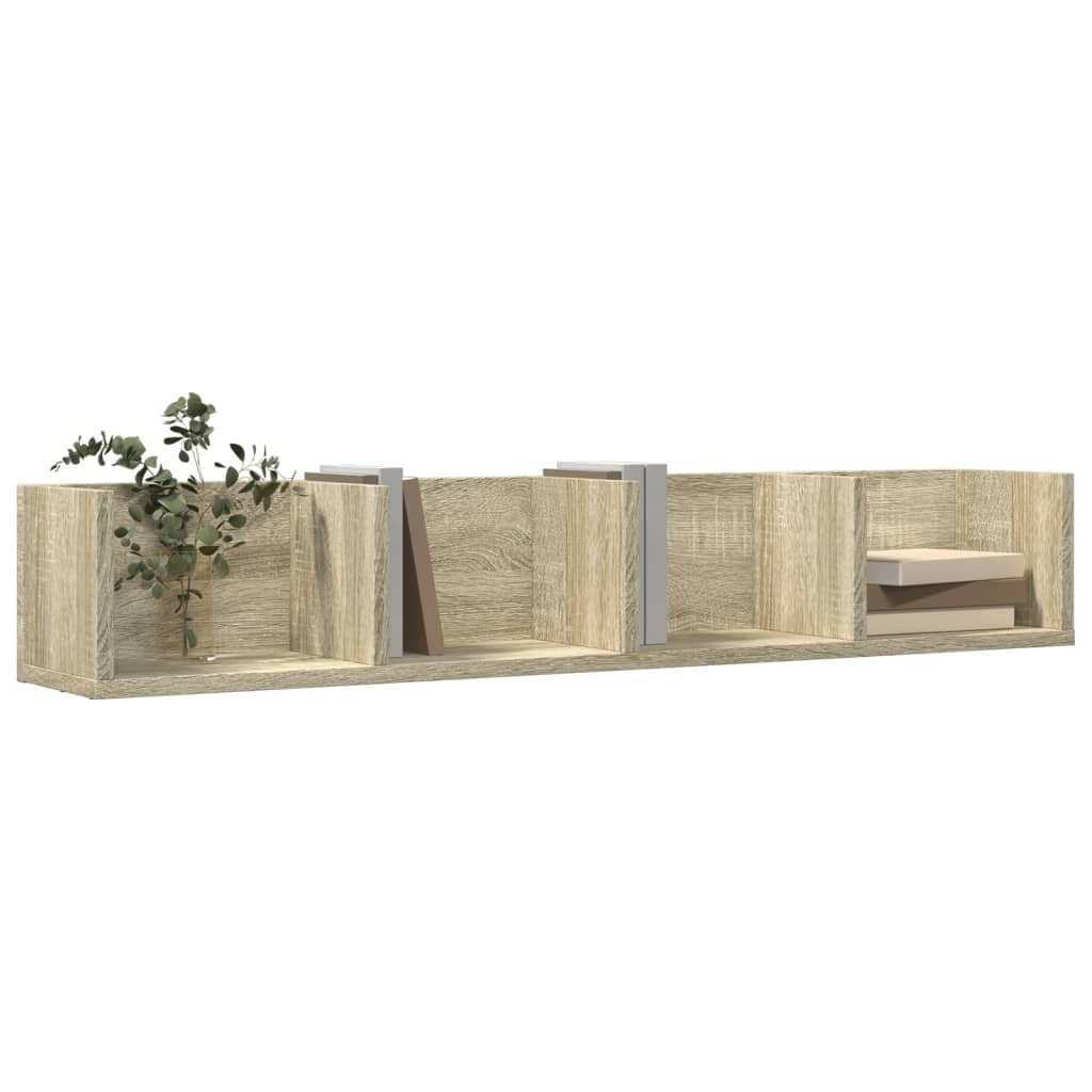 Wall Cabinet Sonoma Oak 99x18x16.5 cm Engineered Wood