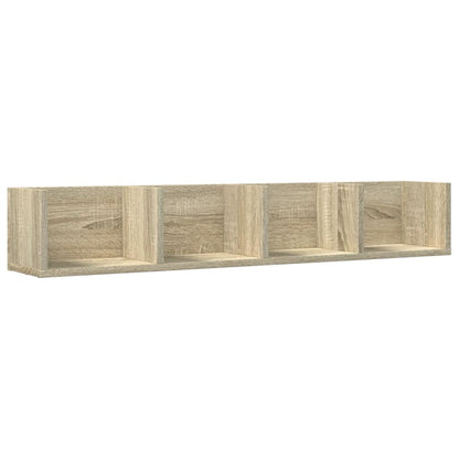 Wall Cabinets 2 pcs Sonoma Oak 99x18x16.5 cm Engineered Wood