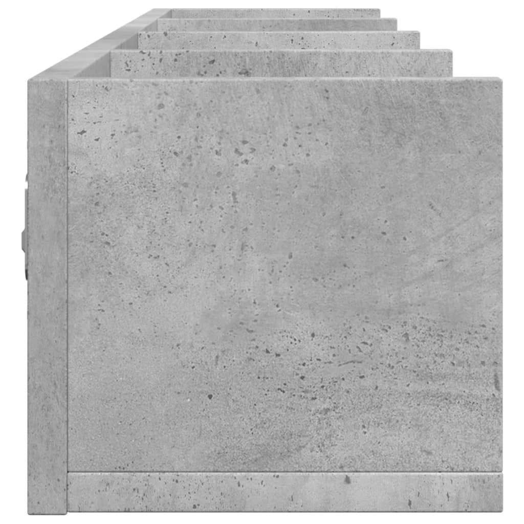 Wall Cabinet Concrete Grey 99x18x16.5 cm Engineered Wood