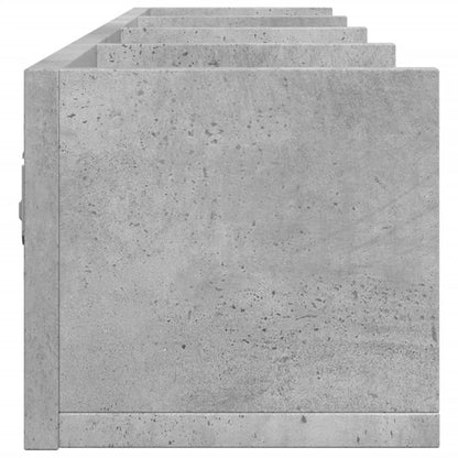 Wall Cabinet Concrete Grey 99x18x16.5 cm Engineered Wood