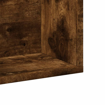 Wall Cabinet Smoked Oak 99x18x16.5 cm Engineered Wood