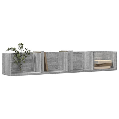 Wall Cabinet Grey Sonoma 99x18x16.5 cm Engineered Wood