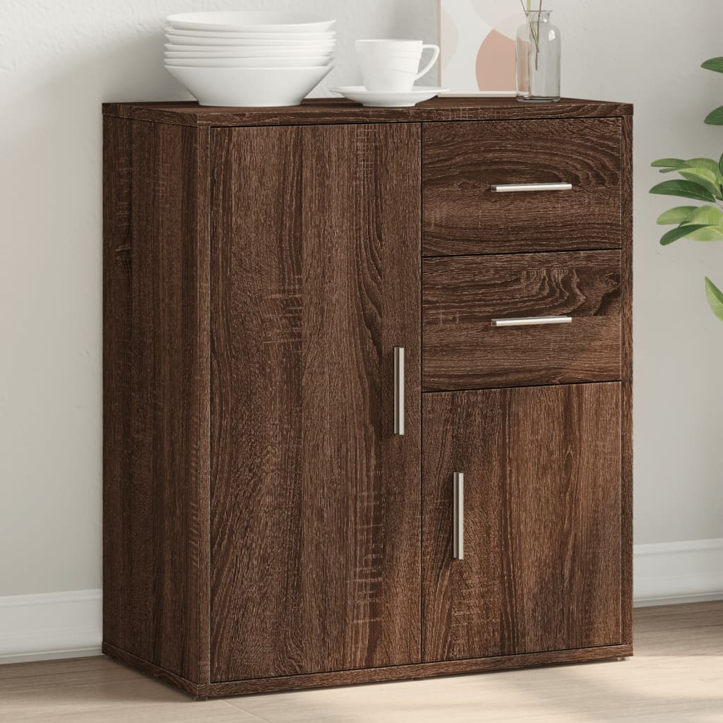 Sideboard Brown Oak 60x31x70 cm Engineered Wood