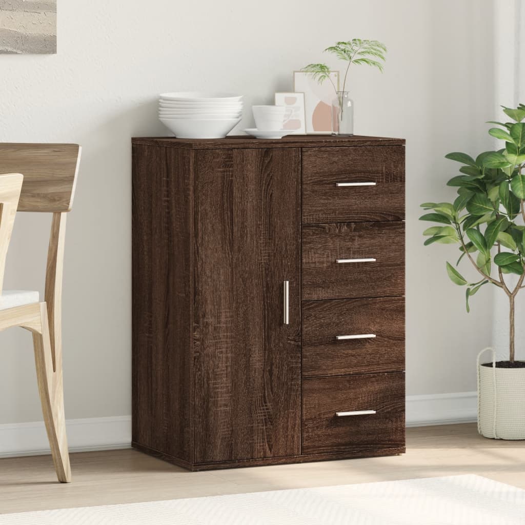 Sideboard Brown Oak 59x39x80 cm Engineered Wood