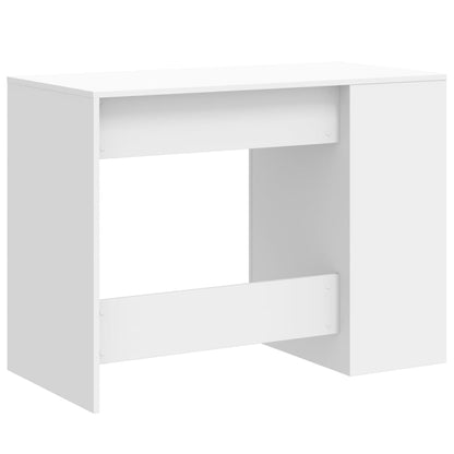 Desk White 102x50x75 cm Engineered Wood