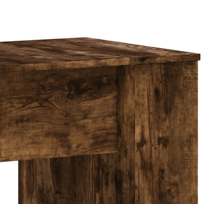 Desk Smoked Oak 140x50x75 cm Engineered Wood