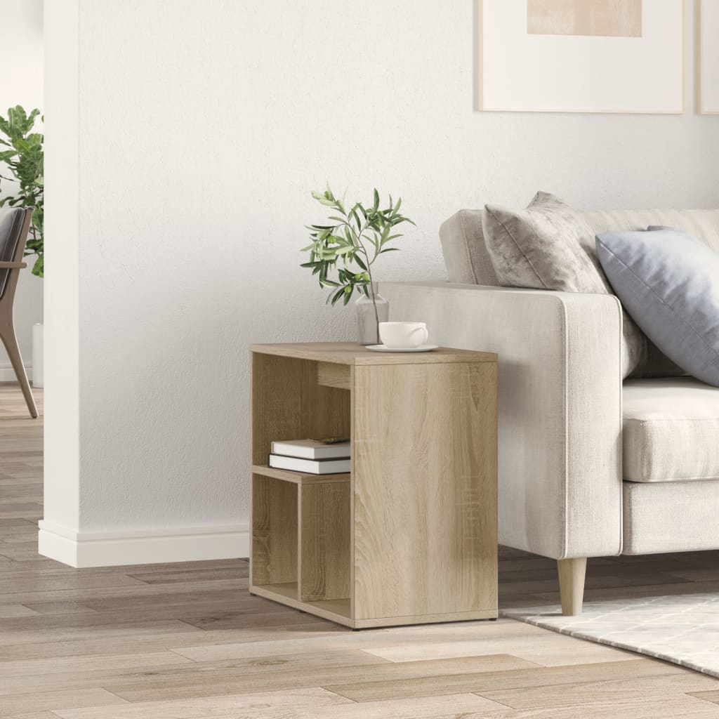 Side Table Sonoma Oak 50x30x50 cm Engineered Wood