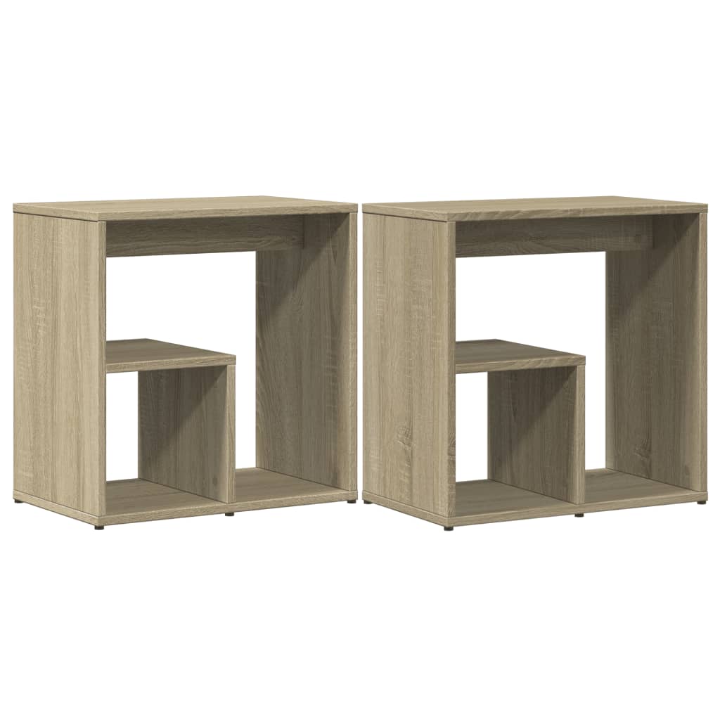 Side Tables 2 pcs Sonoma Oak 50x30x50 cm Engineered Wood