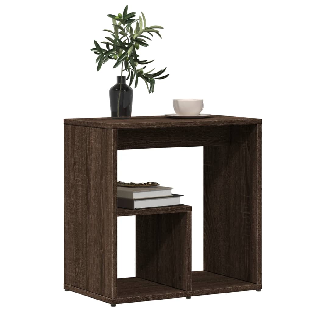 Side Tables 2 pcs Brown Oak 50x30x50 cm Engineered Wood