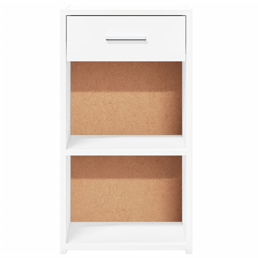 Bedside Cabinets 2 pcs White 35x34x65 cm Engineered Wood