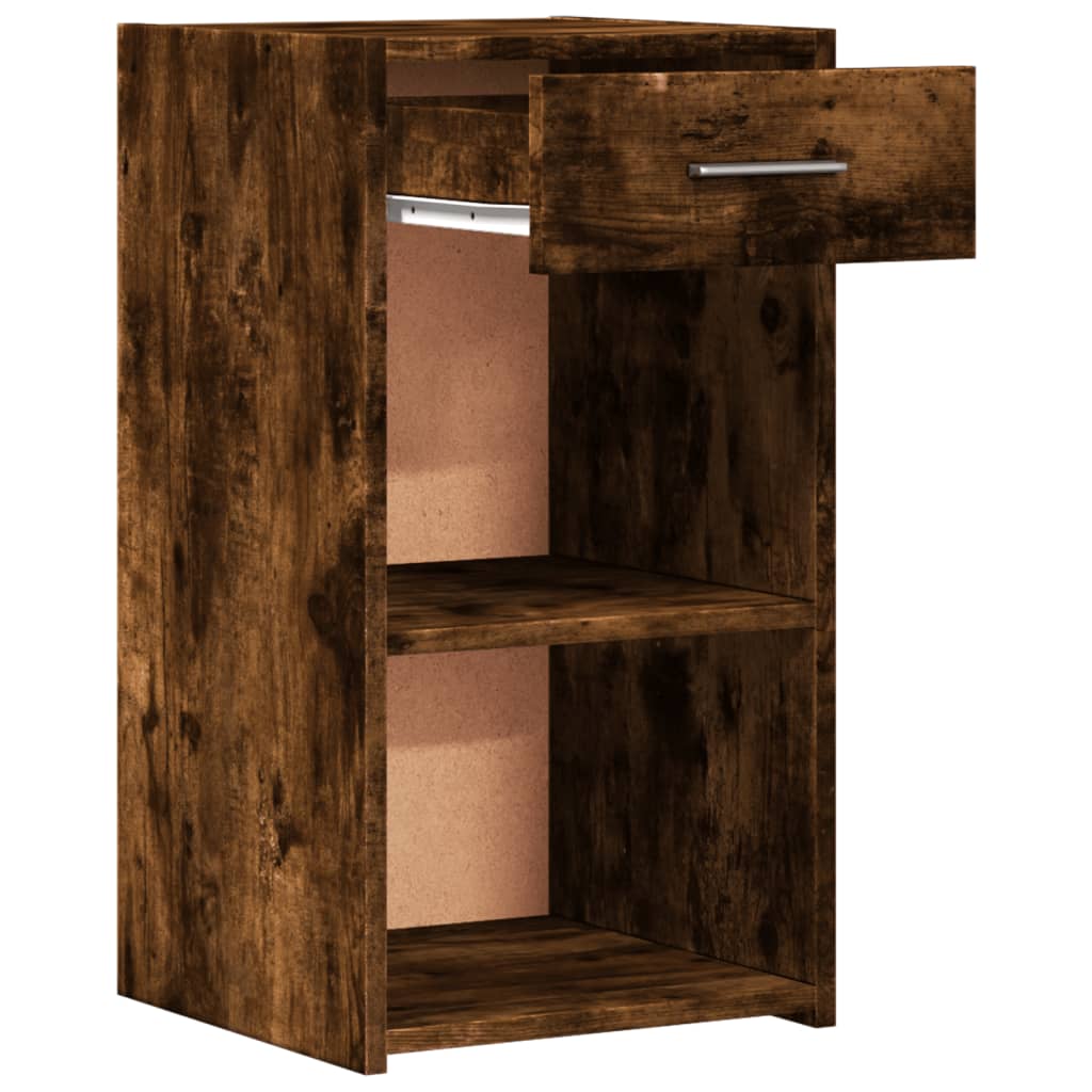 Bedside Cabinets 2 pcs Smoked Oak 35x34x65 cm Engineered Wood