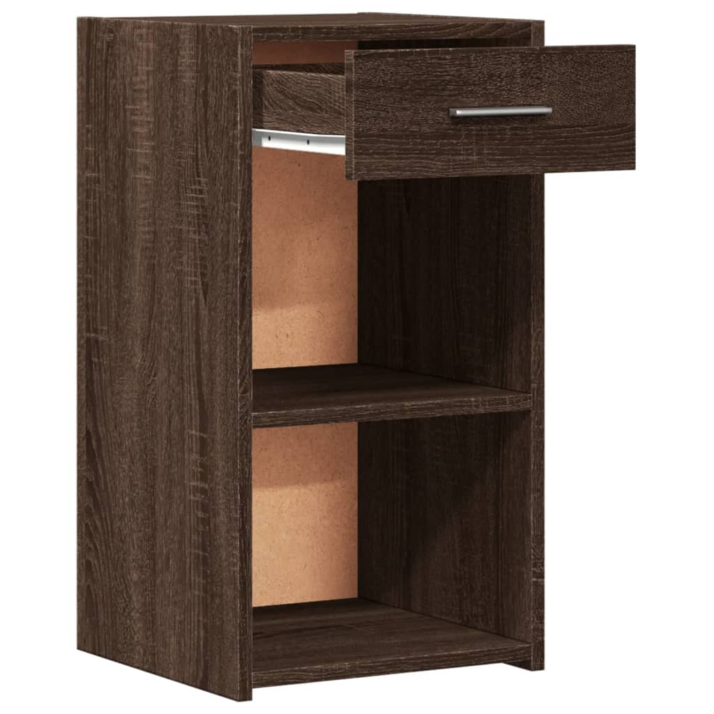 Bedside Cabinets 2 pcs Brown Oak 35x34x65 cm Engineered Wood