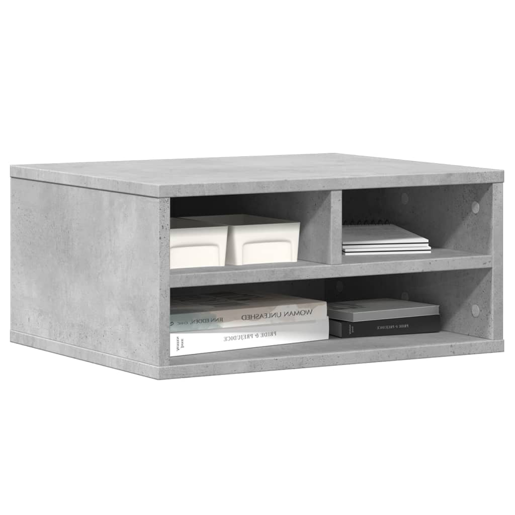 Printer Stand Concrete Grey 49x40x22,5 cm Engineered Wood