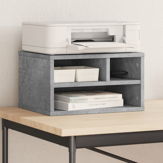 Printer Stand Concrete Grey 40x32x22,5 cm Engineered Wood