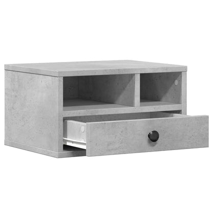 Printer Stand Concrete Grey 40x32x22,5 cm Engineered Wood