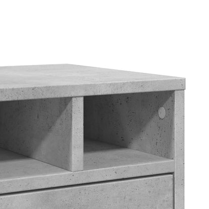 Printer Stand Concrete Grey 40x32x22,5 cm Engineered Wood