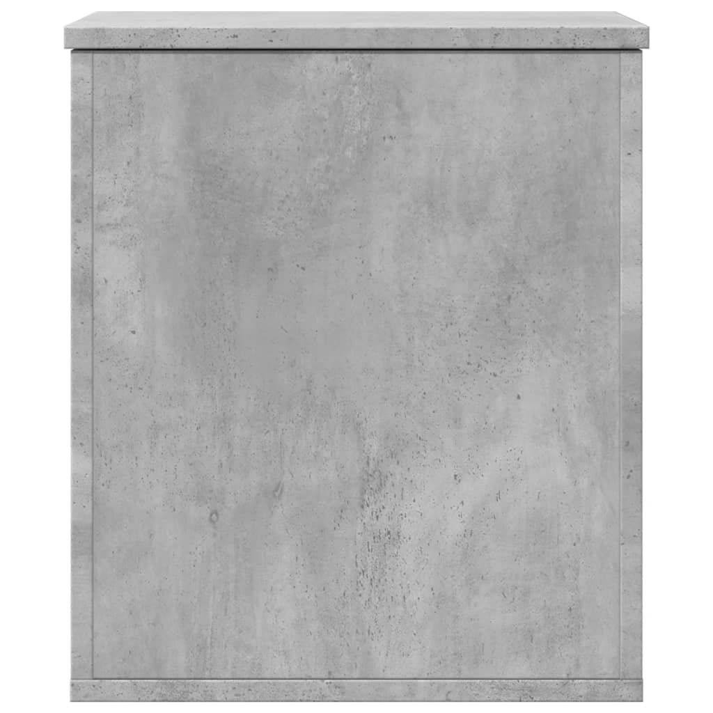 Storage Box Concrete Grey 40x42x46 cm Engineered Wood