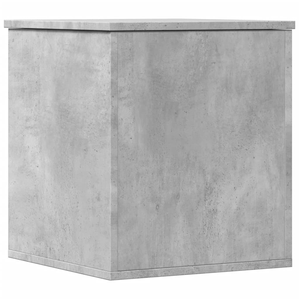 Storage Box Concrete Grey 40x42x46 cm Engineered Wood