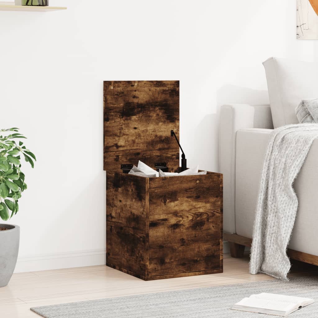 Storage Box Smoked Oak 40x42x46 cm Engineered Wood