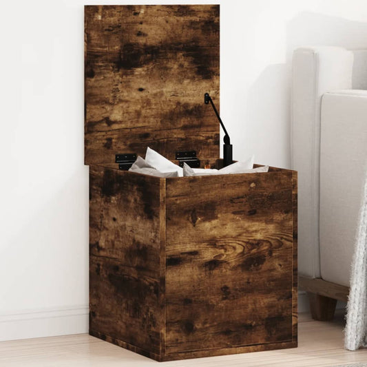 Storage Box Smoked Oak 40x42x46 cm Engineered Wood