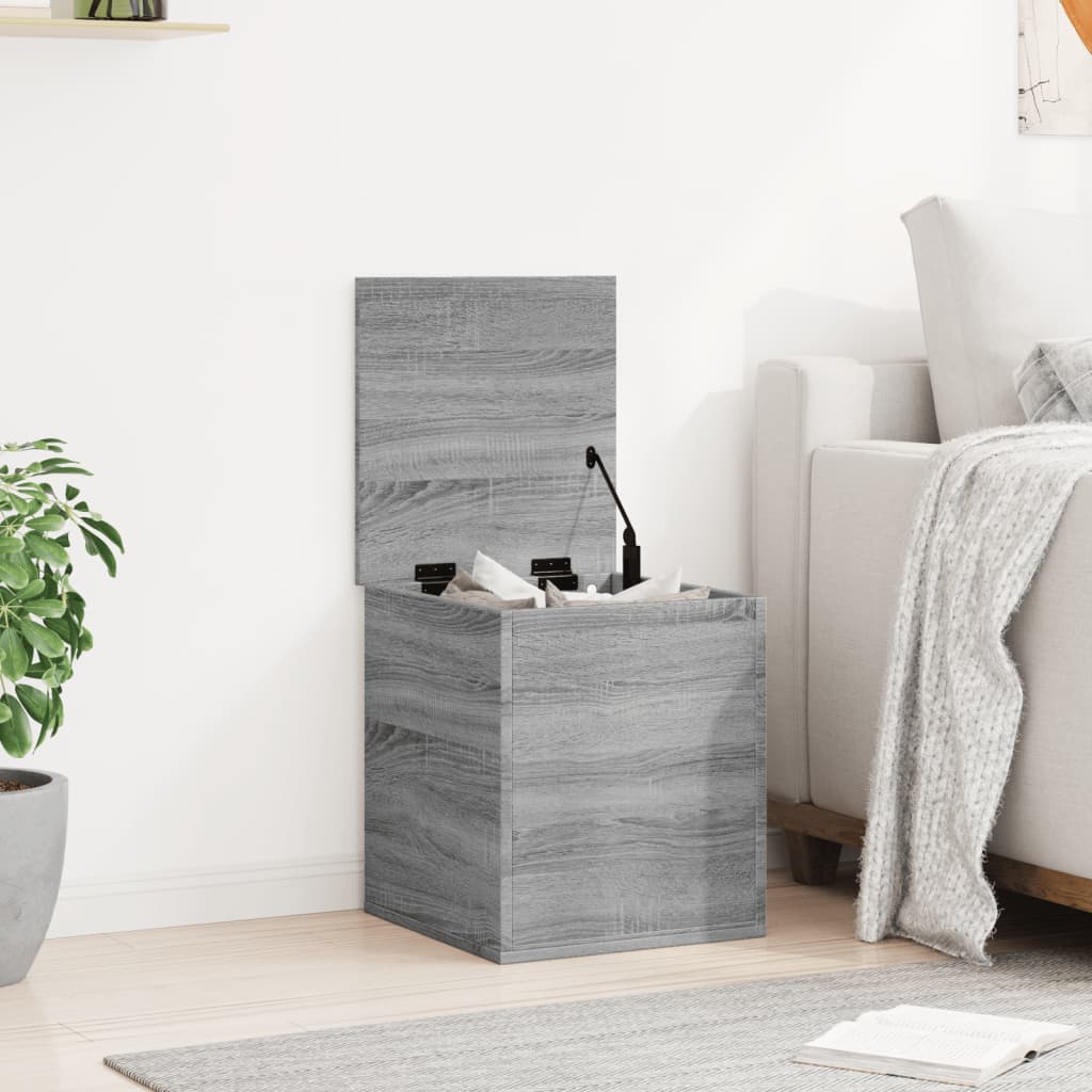 Storage Box Grey Sonoma 40x42x46 cm Engineered Wood