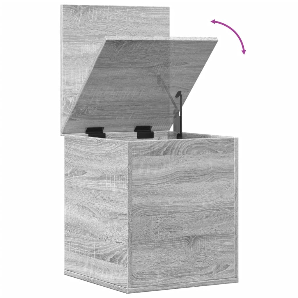 Storage Box Grey Sonoma 40x42x46 cm Engineered Wood