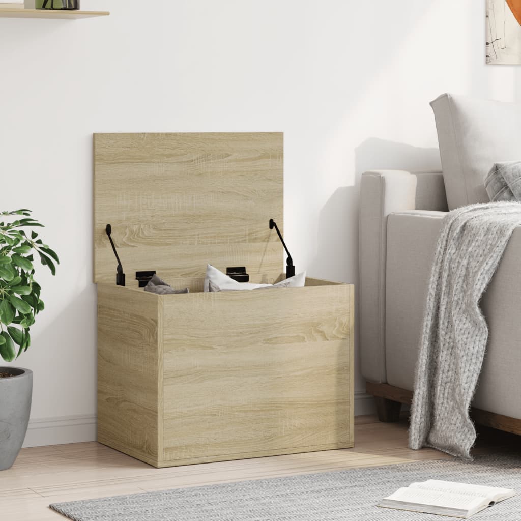 Storage Box Sonoma Oak 60x42x46 cm Engineered Wood