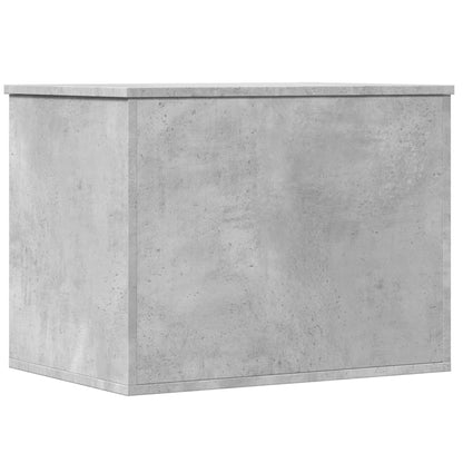 Storage Box Concrete Grey 60x42x46 cm Engineered Wood