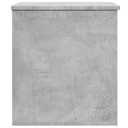 Storage Box Concrete Grey 60x42x46 cm Engineered Wood