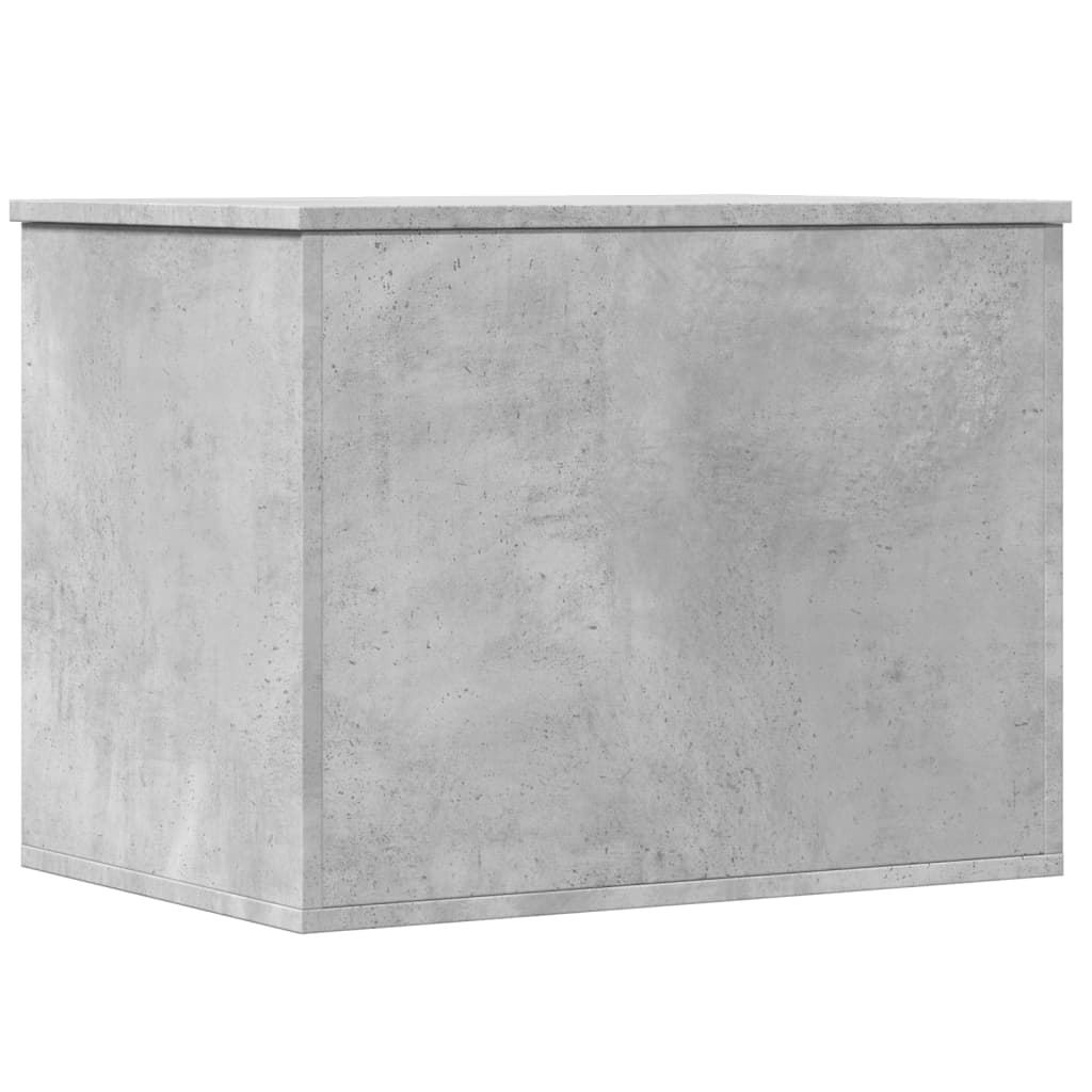 Storage Box Concrete Grey 60x42x46 cm Engineered Wood