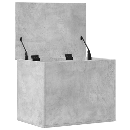 Storage Box Concrete Grey 60x42x46 cm Engineered Wood