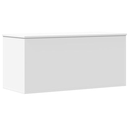 Storage Box White 100x42x46 cm Engineered Wood