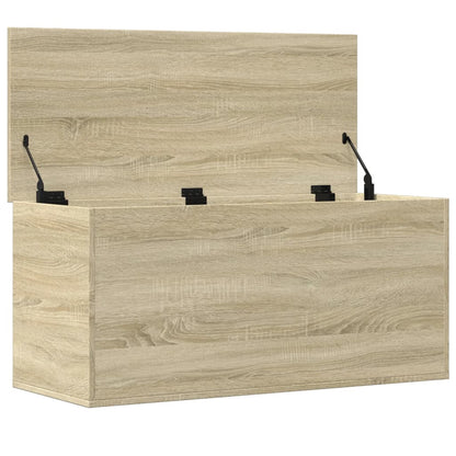 Storage Box Sonoma Oak 100x42x46 cm Engineered Wood