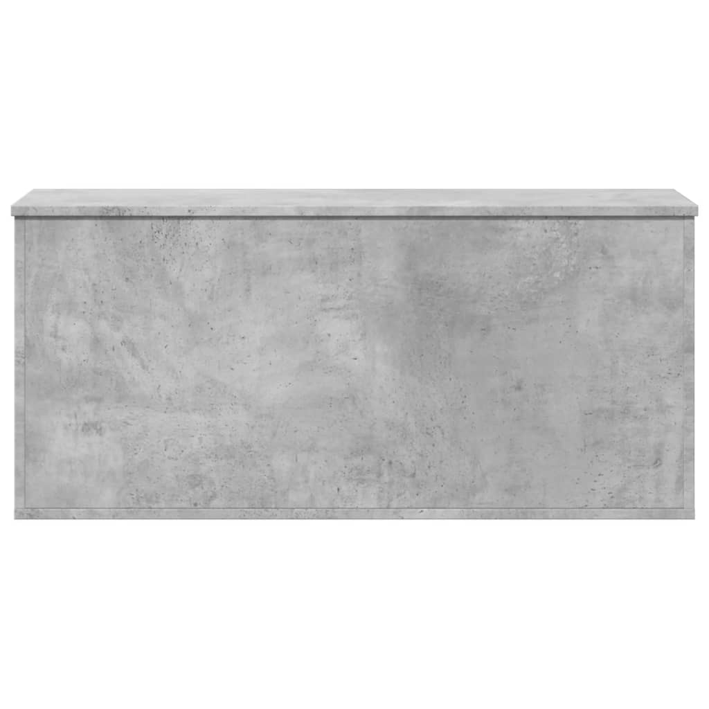 Storage Box Concrete Grey 100x42x46 cm Engineered Wood