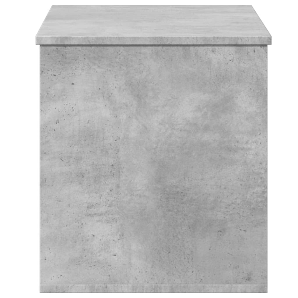 Storage Box Concrete Grey 100x42x46 cm Engineered Wood