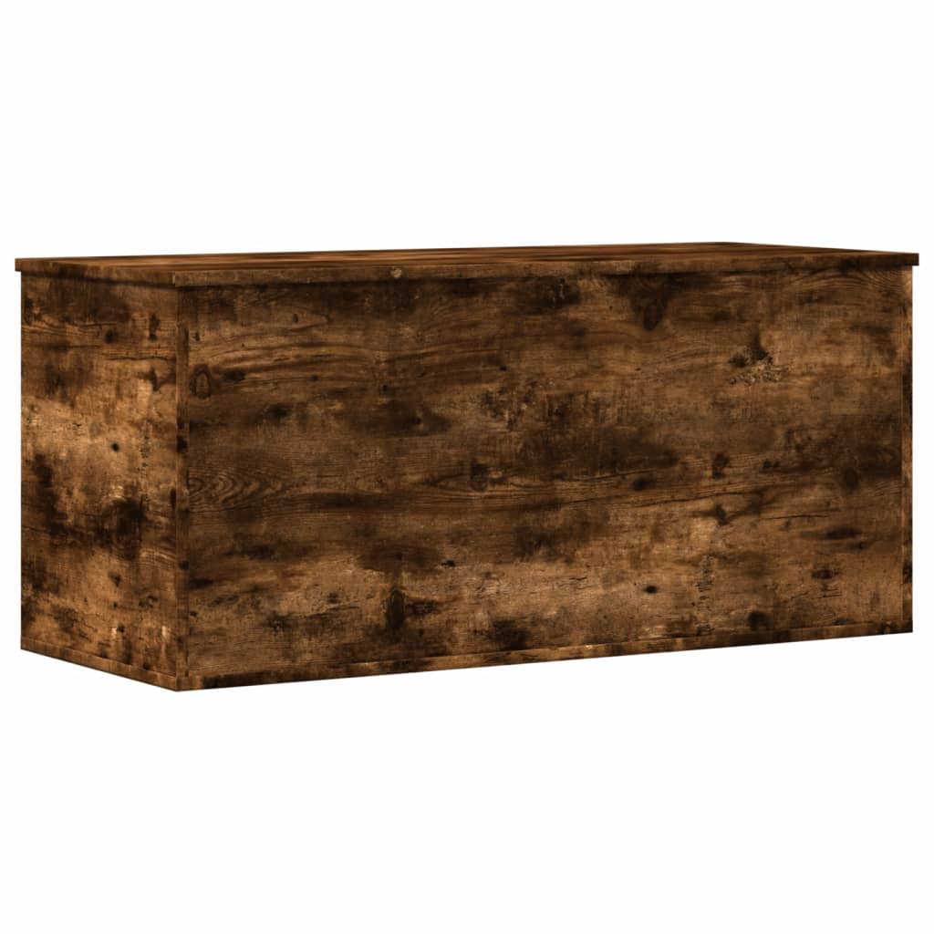 Storage Box Smoked Oak 100x42x46 cm Engineered Wood