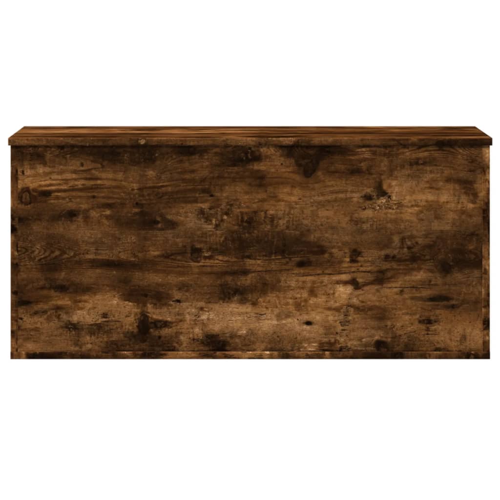 Storage Box Smoked Oak 100x42x46 cm Engineered Wood