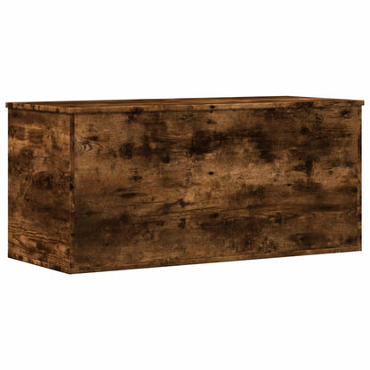 Storage Box Smoked Oak 100x42x46 cm Engineered Wood