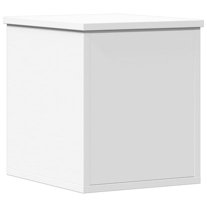 Storage Box White 30x35x35 cm Engineered Wood