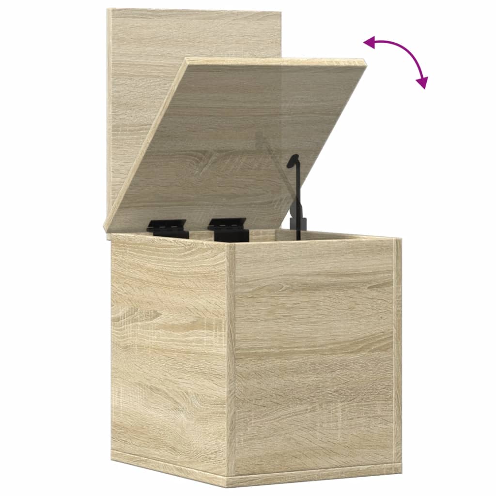 Storage Box Sonoma Oak 30x35x35 cm Engineered Wood