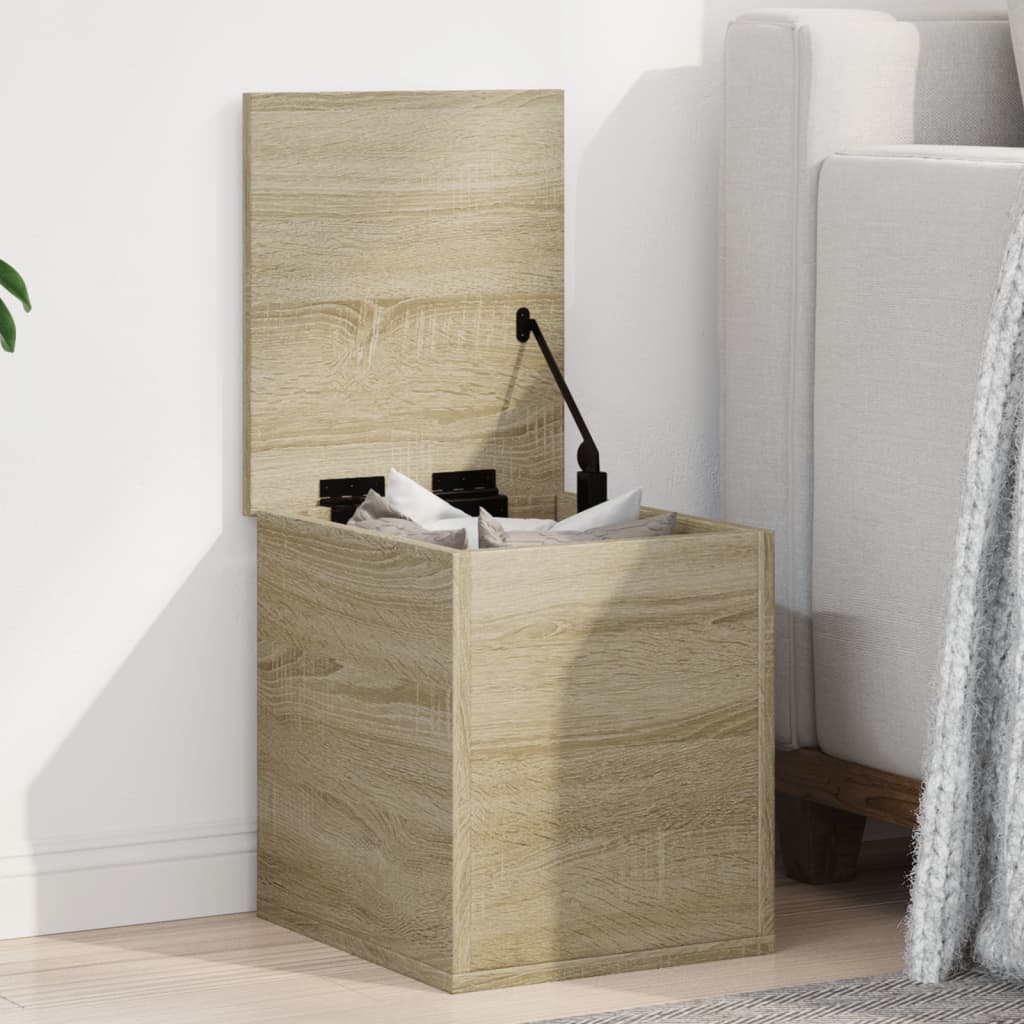 Storage Box Sonoma Oak 30x35x35 cm Engineered Wood