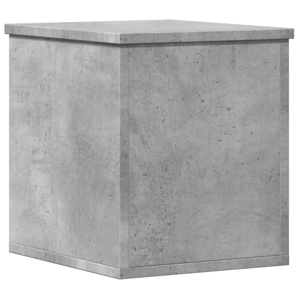 Storage Box Concrete Grey 30x35x35 cm Engineered Wood