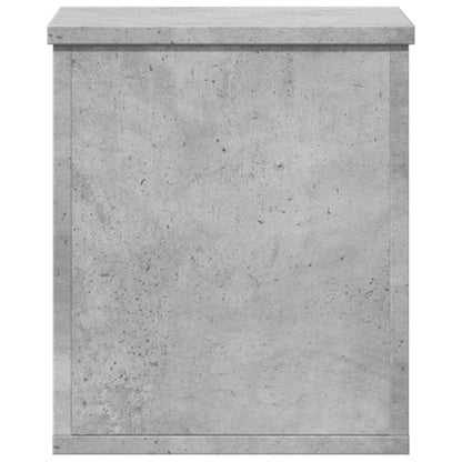 Storage Box Concrete Grey 30x35x35 cm Engineered Wood